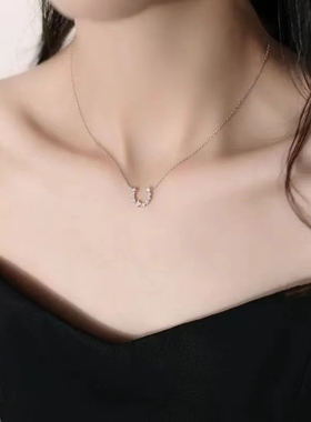 纯银项链纯银十字链小马蹄