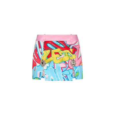 PHILIPP PLEIN 女士Bombing Graffiti迷你半身裙