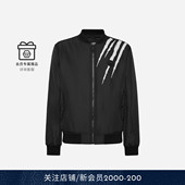 PHILIPP PLEIN2026春夏男士 划痕字印花夹克外套棒球服PLEINSPORT