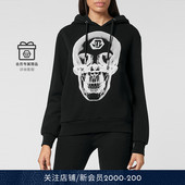 PHILIPP PLEIN 女士骷髅图案连帽卫衣