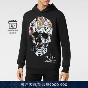 Tattoo骷髅连帽卫衣 男女同款 PHILIPP PLEIN