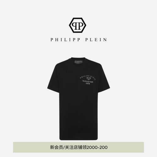 PHILIPP PLEIN 男士L'homme圆领短袖T恤