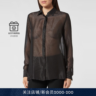 衬衫 女士Lurex丝质长袖 PLEIN PHILIPP