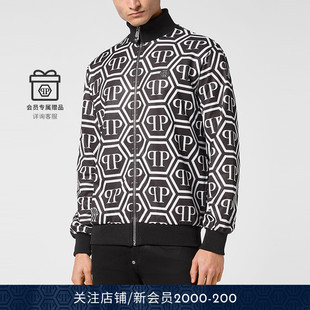 PP六边形拉链慢跑夹克运动服外套秋冬 男士 PHILIPP PLEIN