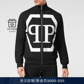 PHILIPP 外套秋冬 PP六边形LOGO拉链夹克衫 PLEIN 男士