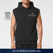 PHILIPP 连帽卫衣 六角徽标无袖 PLEIN 男士