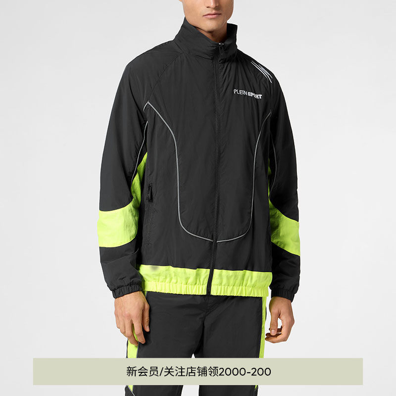 PHILIPP PLEIN 2026年春夏男士Scratch拼接长袖夹克 PLEINSPORT