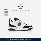 PHILIPP 板鞋 PLEIN 女士拼接皮革低帮运动鞋