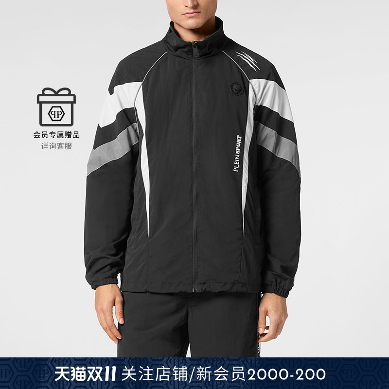 PHILIPP PLEIN 2025年秋男士Scratch拼接长袖夹克 PLEINSPORT