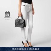 PHILIPP PLEIN 女士皮革中号Paisley花纹单肩包手提包