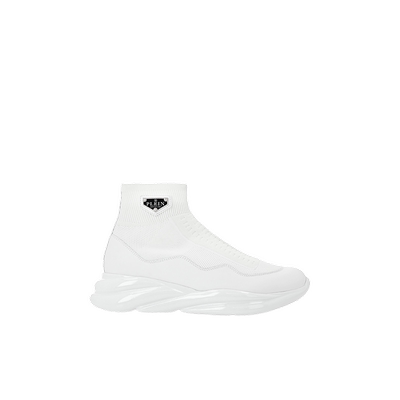 PHILIPP PLEIN 男士时尚高帮袜套运动鞋