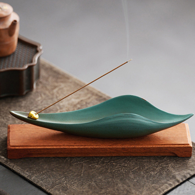 莲趣陶瓷线香炉香插香座托茶道禅意檀香熏香炉沉香插摆件室内家用,节庆用品/礼品,线香,淘宝优惠券,粉丝福利购,淘宝优惠卷