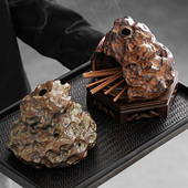 跨境陶瓷香炉圣木托盘架Palo Santo holder燃烧盘托盘圣秘鲁圣木