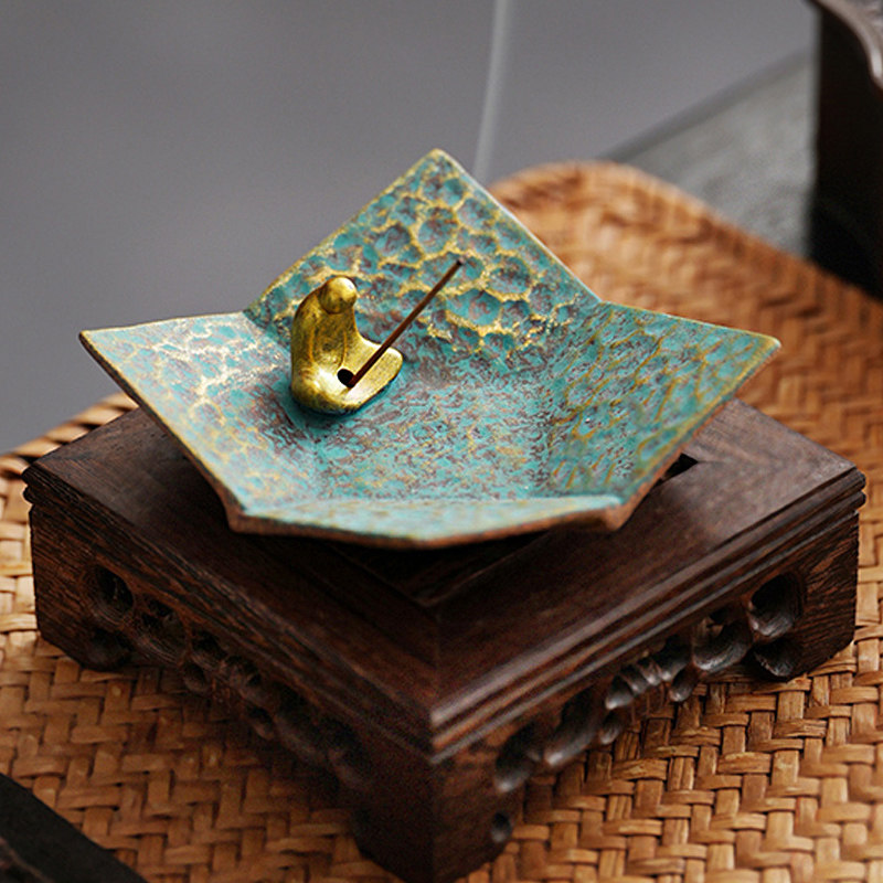 手作禅意香皿线香炉日式侘寂风家用沉香香插座摆件粗陶香盘香立,节庆用品/礼品,线香,淘宝优惠券,粉丝福利购,淘宝优惠卷