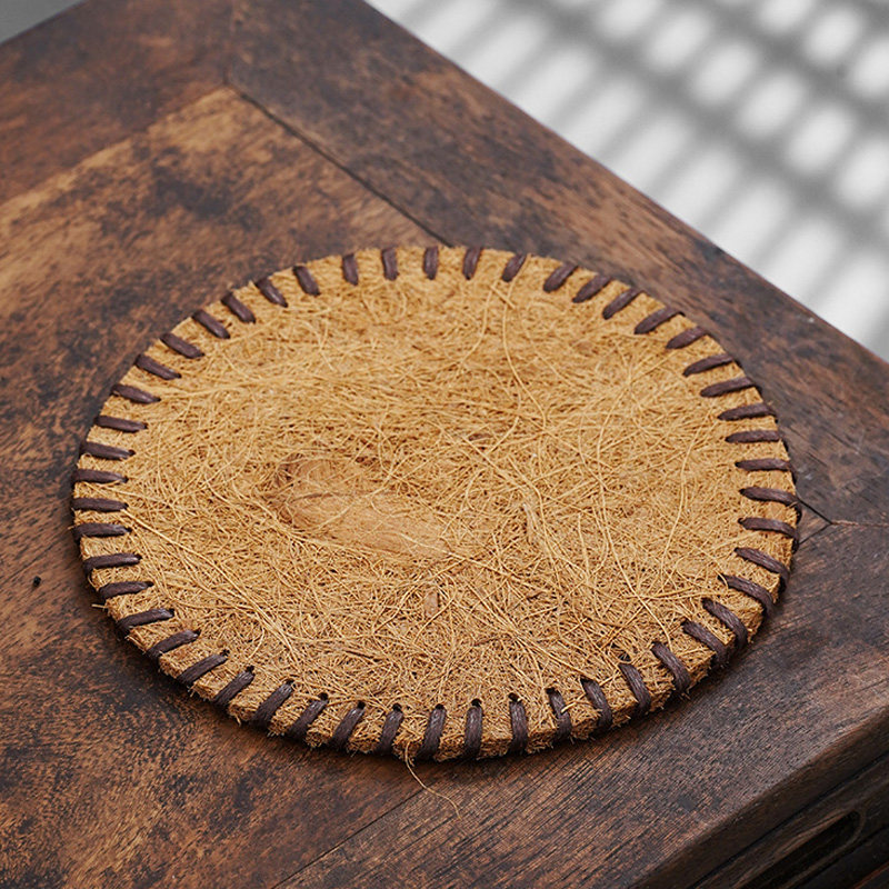 蚊香炉盘香炉垫隔热垫草席棉制驱蚊茶桌垫倒流香炉垫防烫隔热垫