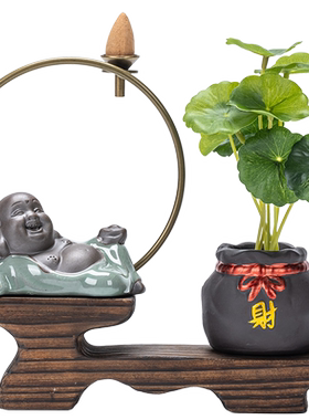 禅意茶宠仿真盆景摆件