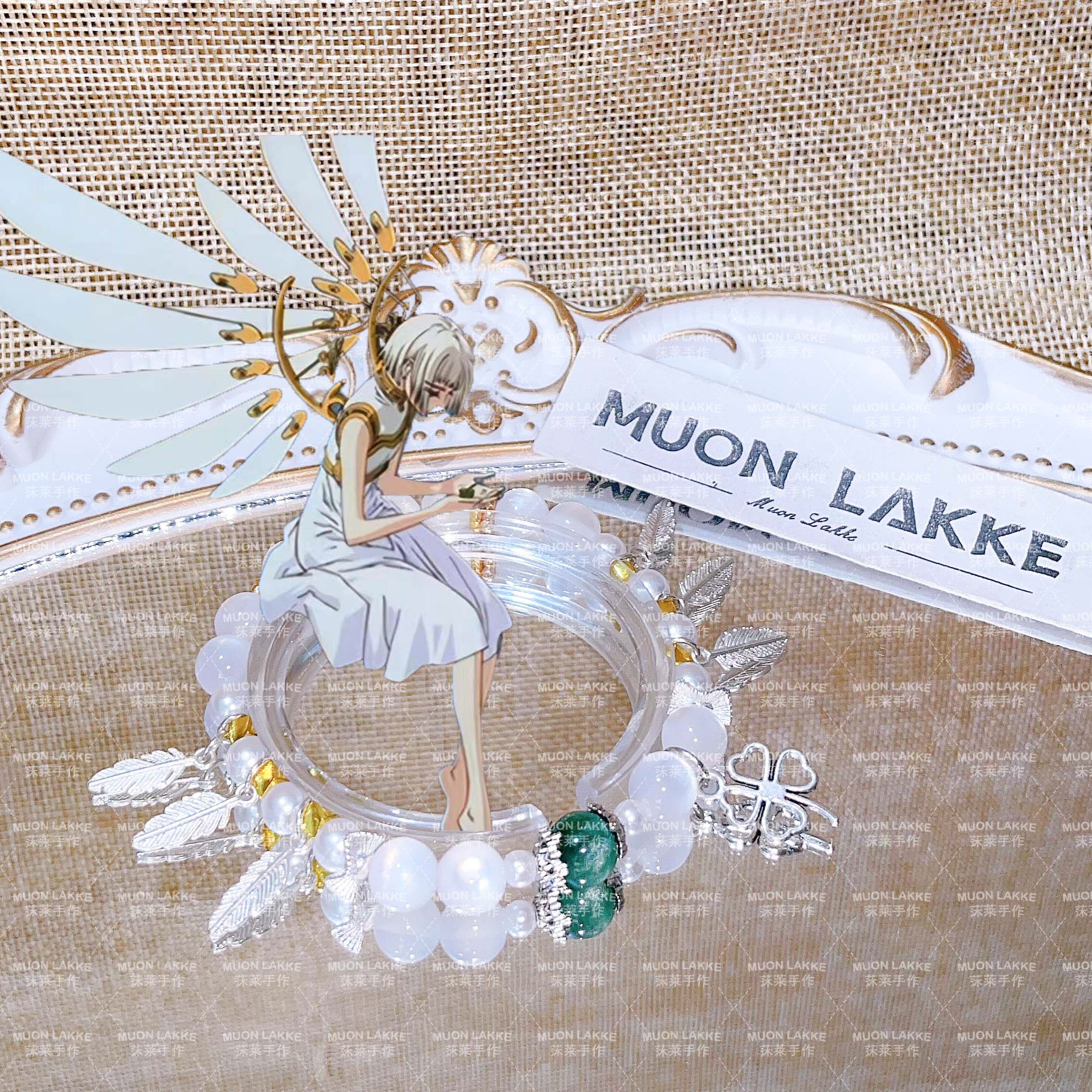 MUON LAKKE/素-原创三叶草动漫印象派手链闺蜜生日礼物男女款手串