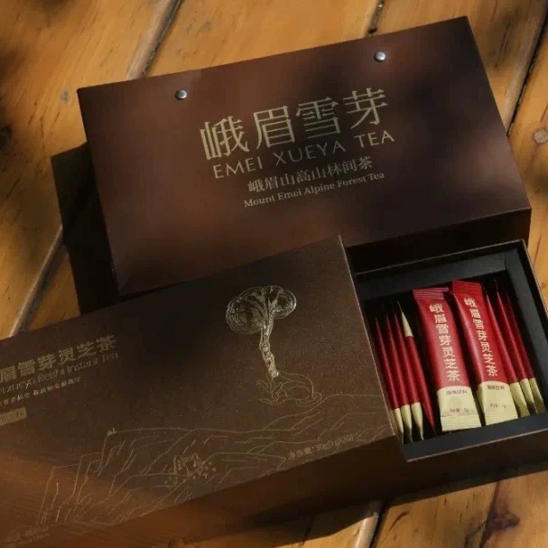 2025峨眉雪芽灵芝茶 茉莉花茶30g/礼盒装 固体饮料