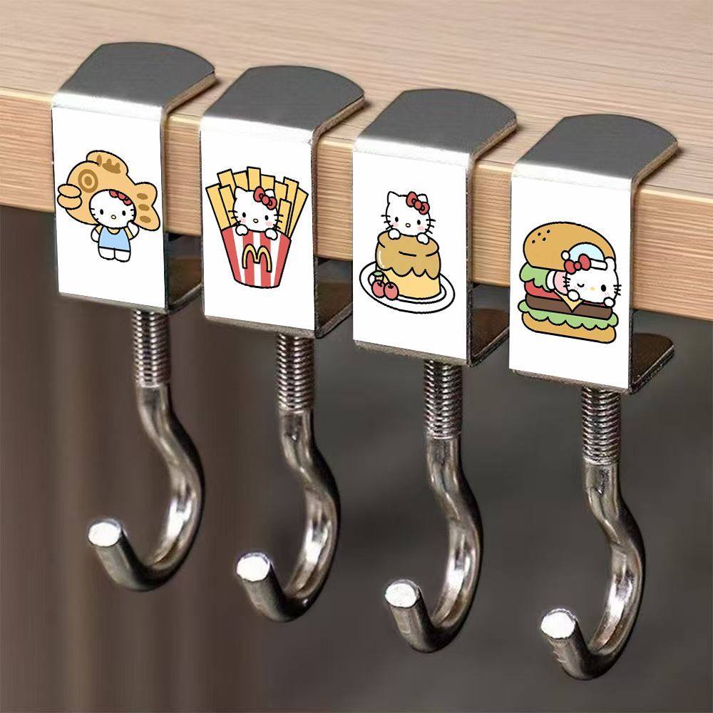 美食KT猫书包挂钩可移动可拆卸强承重学生课桌侧边书包收纳专用器