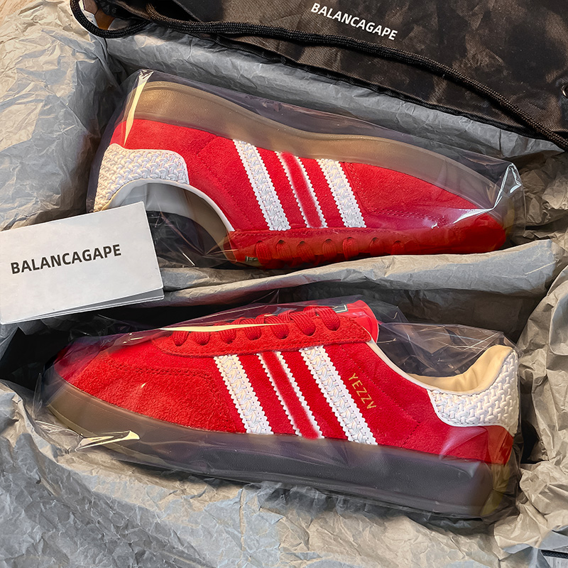 官方正品红色草莓熊德训鞋女2025