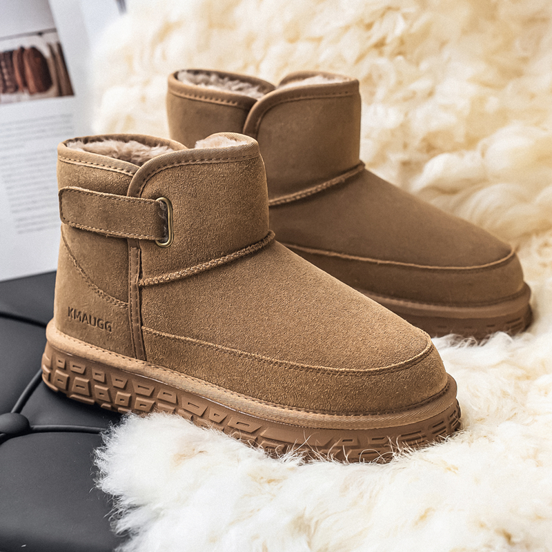 冬季雪地靴男加绒加厚东北棉鞋