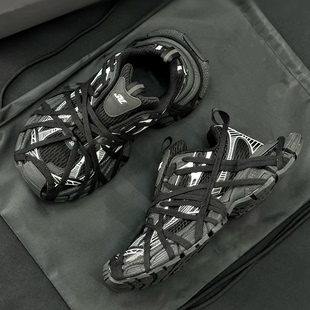 【官方正品】巴黎3xl做旧老爹鞋黑武士男女款厚底增高休闲运动鞋