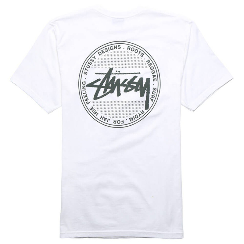 stussy短袖复古徽章青少年T恤