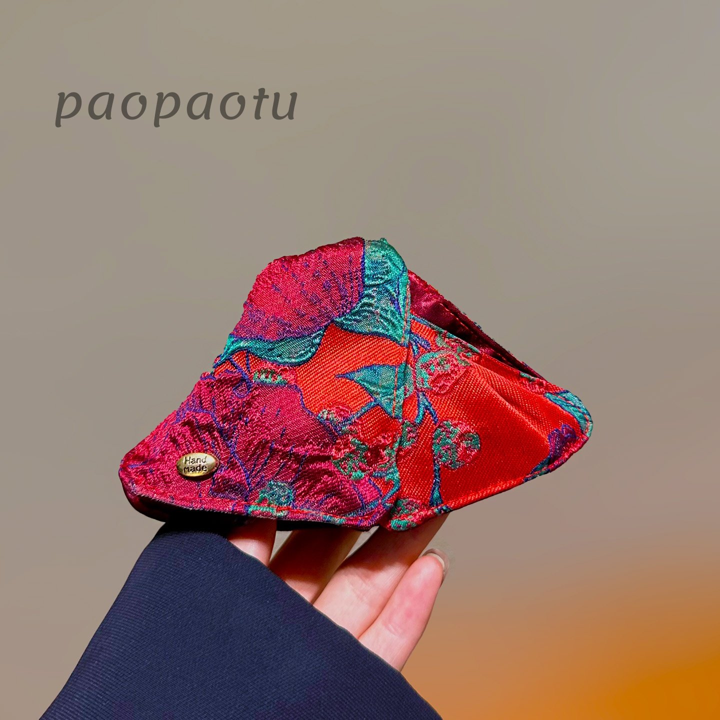 韩系25款刺绣碎花红抓夹女高级气质后脑勺盘发鲨鱼夹发夹头饰发卡,饰品/流行首饰/时尚饰品新,发饰,淘宝优惠券,粉丝福利购,淘宝优惠卷