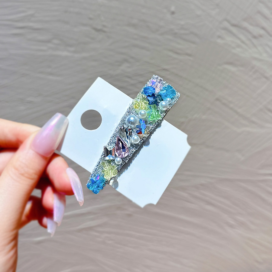 百搭小清新水滴侧边刘海夹不灵不灵水钻甜美系韩式发卡网红卡子女