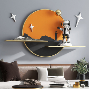宇航员沙发背景墙装 饰画现代简约玄关卧室床头3D立体壁画客厅挂画