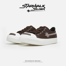 STARWALK SOLDIER MOONWAVE BROWN 流星月球鞋深咖色开口笑帆布鞋