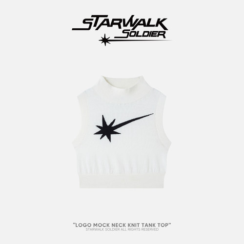 starwalk星星针织高领潮背心