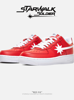 STARWALK SOLDIER RED DX 红色流星低帮休闲运动板鞋