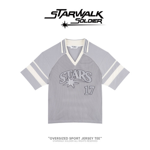 starwalk翻领冰球服短袖T恤