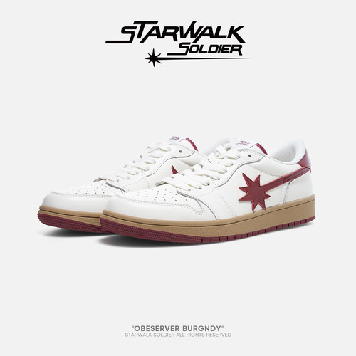 starwalk勃艮第红流星鞋