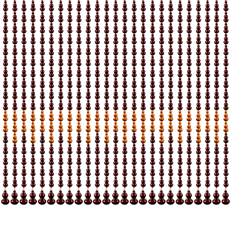 全桃木福字风水帘门帘珠帘化解门对门家用客厅卧室挂帘屏风隔断帘