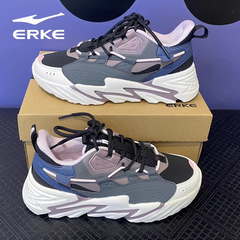 鸿星尔克缓震女鞋冬季新款厚底