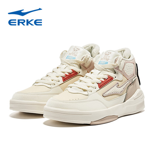 电池熊猫鸿星尔克高帮板鞋女鞋