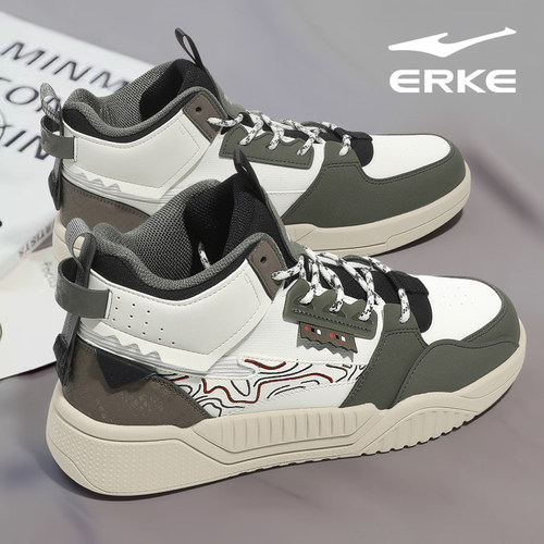 鸿星尔克男鞋2025冬季新款皮面