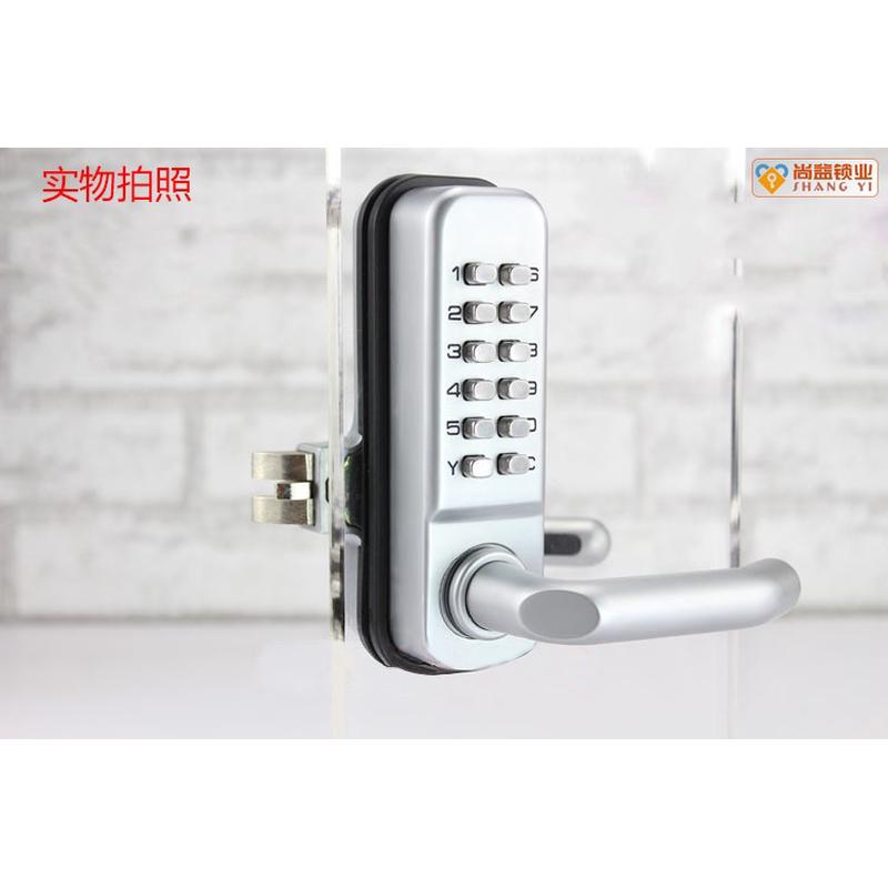 真功夫 办公机械玻璃密码门锁 单门用玻璃门锁 执手锁具 密码锁