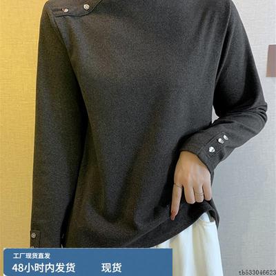 上衣女时尚洋气时髦轻奢高级感2025秋冬爆款显瘦加厚磨毛德绒内搭