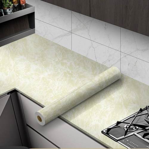 大理石贴纸  木纹翻新贴膜 灶台橱柜衣柜餐桌茶几旧房门家具翻新