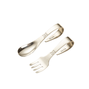 316不锈钢儿童勺子叉子宝宝训练自主进食勺婴儿辅食吃饭专用