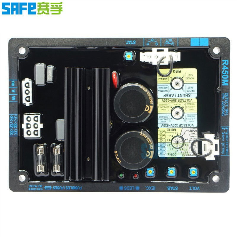 柴油无刷发电机配件自动电压调节器 调压板AVR R450M R450T R450