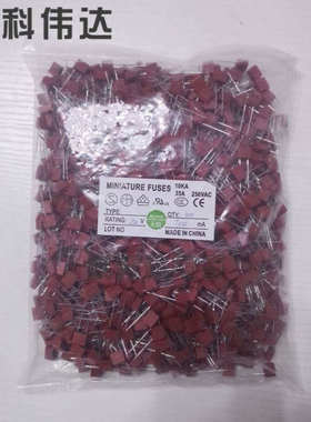 392 方形保险丝 250V T3.15A 3150MA 散装全新现货 红色