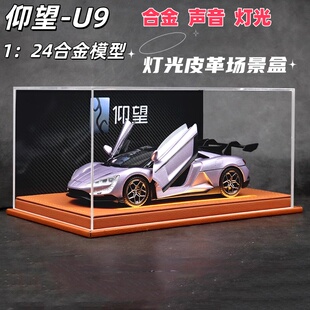 国产新能源1/24仰望U9合金车模跑车仿真汽车模型收藏摆件男生礼物