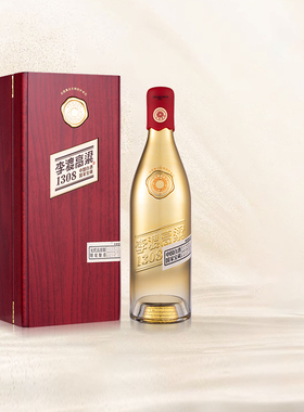 李渡官方李渡高粱1308粮食酒白酒粮食酒52度高粱酒礼盒装礼品单瓶