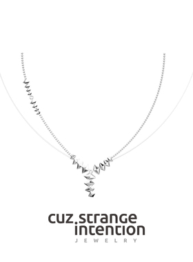 Cuz Strange Intention/尼罗流星项链叠链/原创设计法式小众情侣