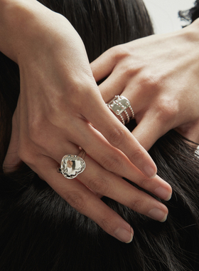 CuzStrangeIntention/22SS/INSOFT陷入柔软/膨胀爱心戒指七夕礼物