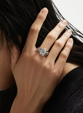 CuzStrangeIntentionINSOFT/膨胀海蓝爱心开口戒/原创七夕礼物